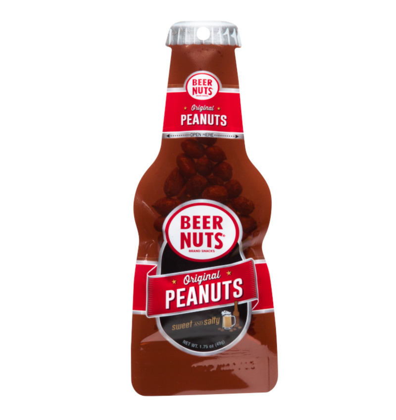 Beer Nuts Beer Bottle Bag Original Peanuts 50g