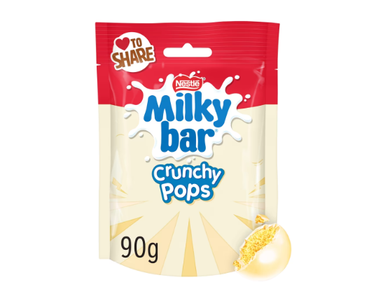 Milkybar Crunchy Pops White Chocolate 90g