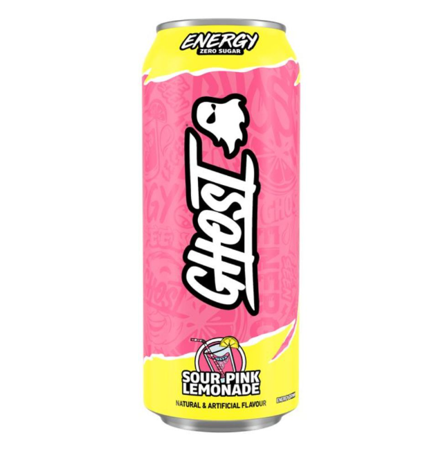 Ghost Energy Sour Pink Lemonade Energy Drink 500ml