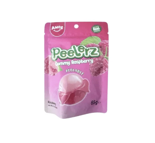 Amos Peelerz Gummy Raspberry Candy 65g