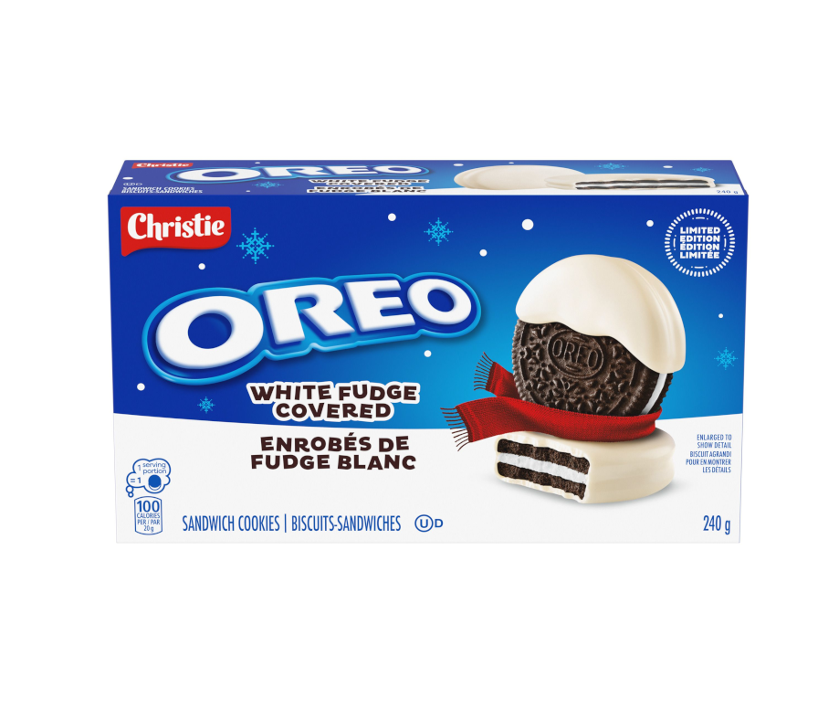 Oreo White Fudge Covered Sandwich Cookies 240g