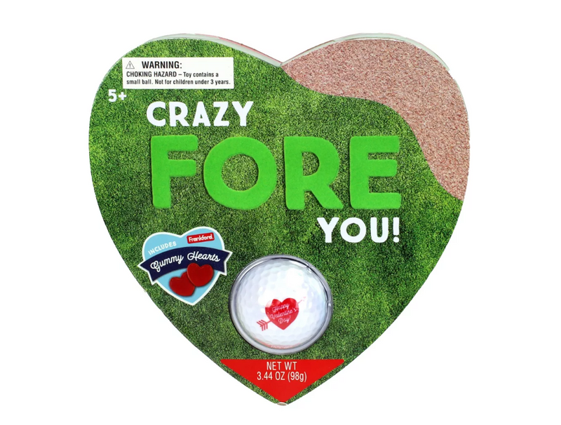 Frankford Valentine Golf Heart Box with Gummies Candy 98g