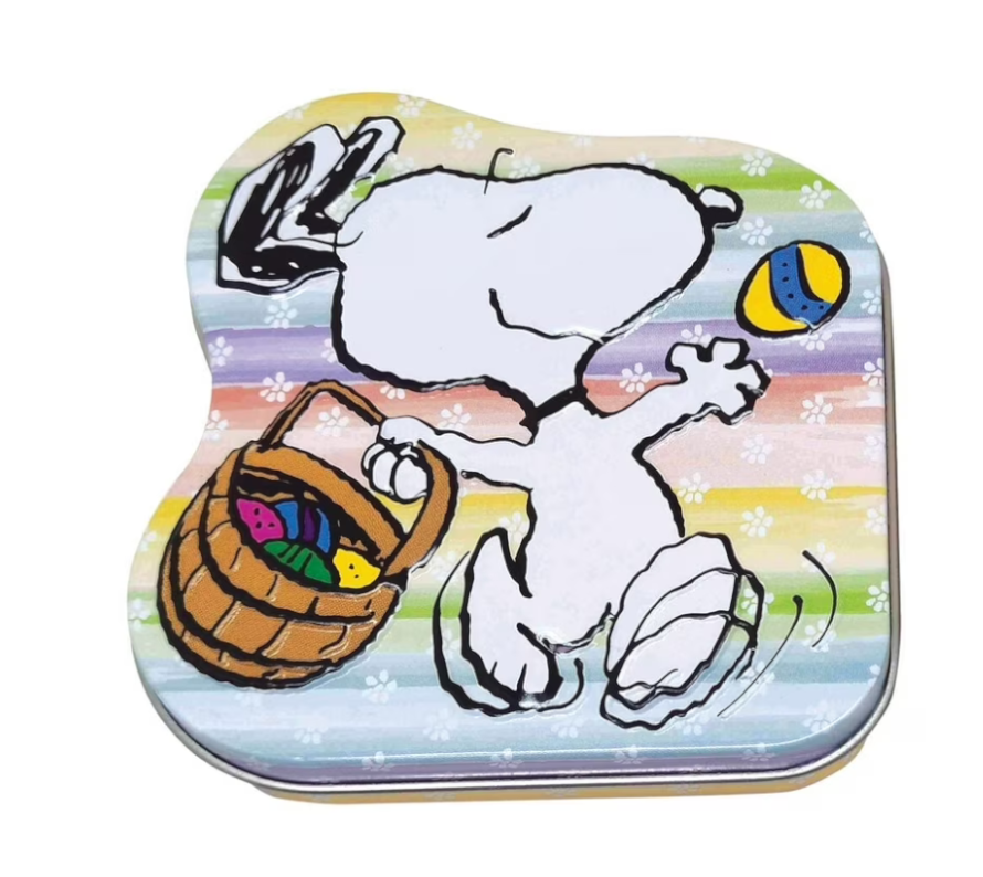 Boston America Peanuts Easter Beagle Strawberry Cake Candies Tin