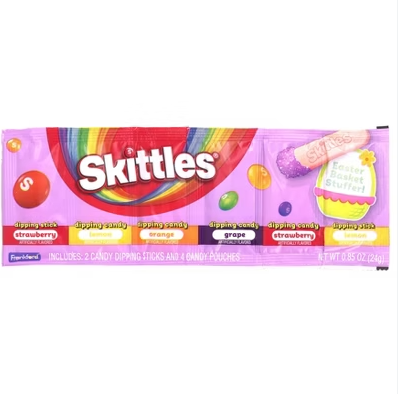 Skittles Dig N Dips Strip 24g