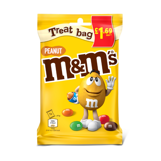 M&M's Milk Chocolate Peanut Bag 82g
