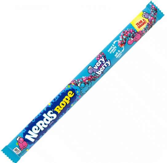 Wonka Very Berry Nerds Rope Single