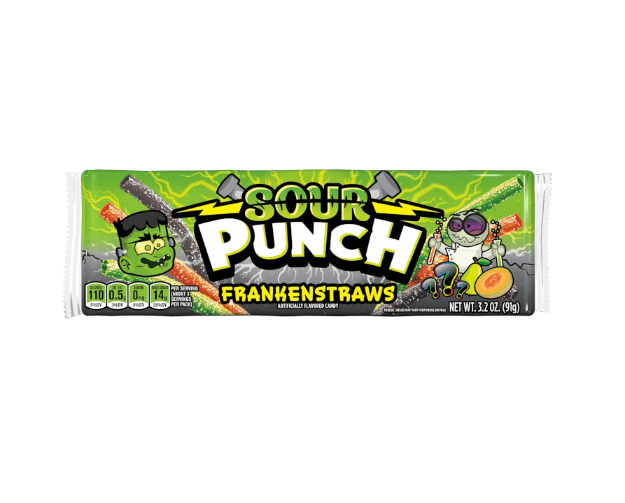 Sour Punch FrankenStraws 91g