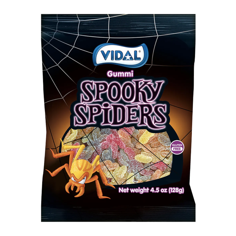 Vidal Gummi Spooky Spiders 128g