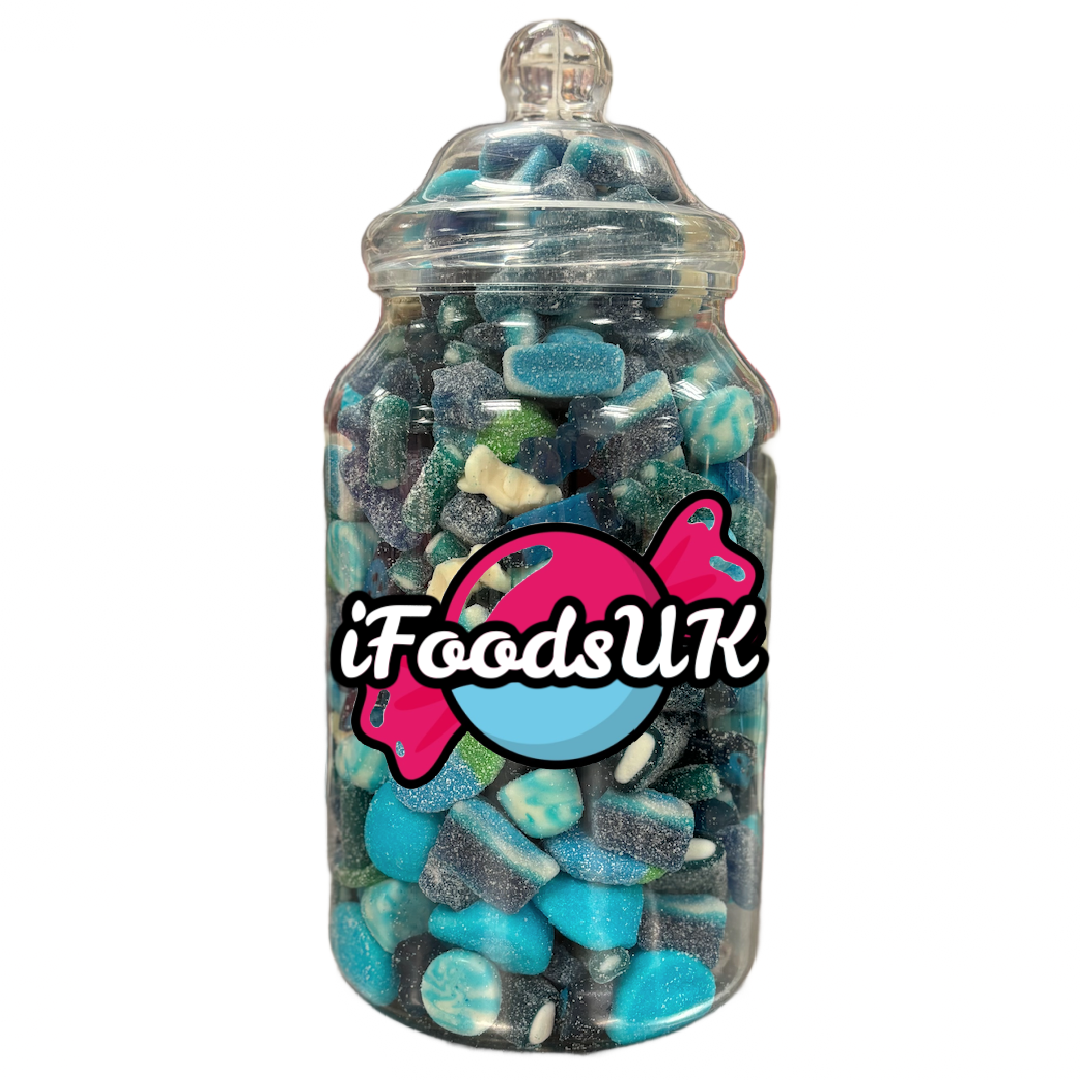 Blue Gummy & Fizzy Sweets Jar 2.5kg
