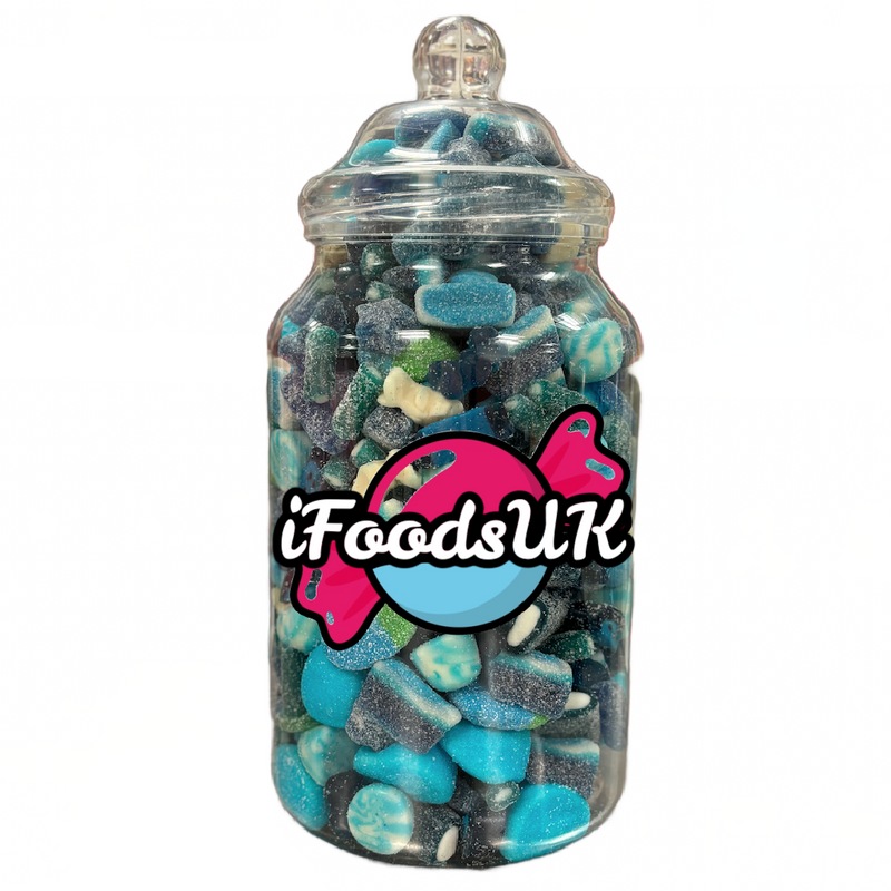 Blue Gummy & Fizzy Sweets Jar 2.5kg