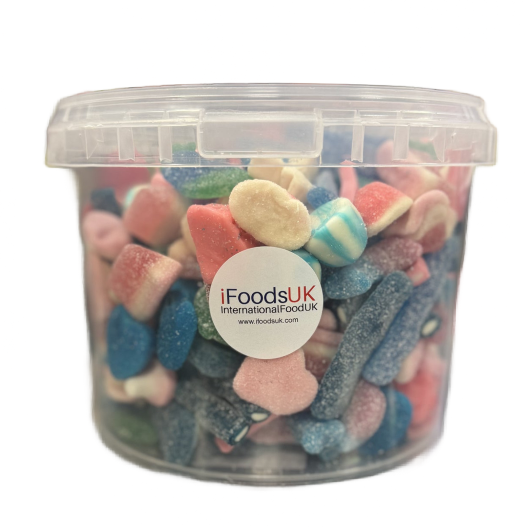 Pink & Blue Sweets Bucket 1.5kg