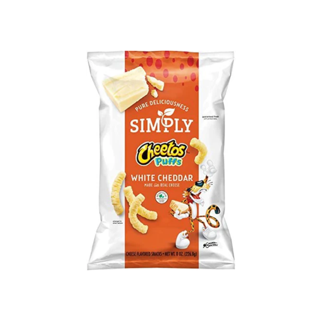 Cheetos Simply White Cheddar Puffs 226g