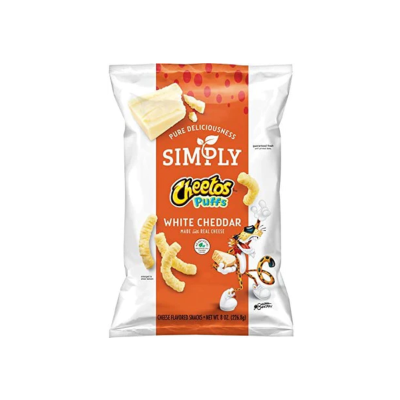 Cheetos Simply White Cheddar Puffs 226g