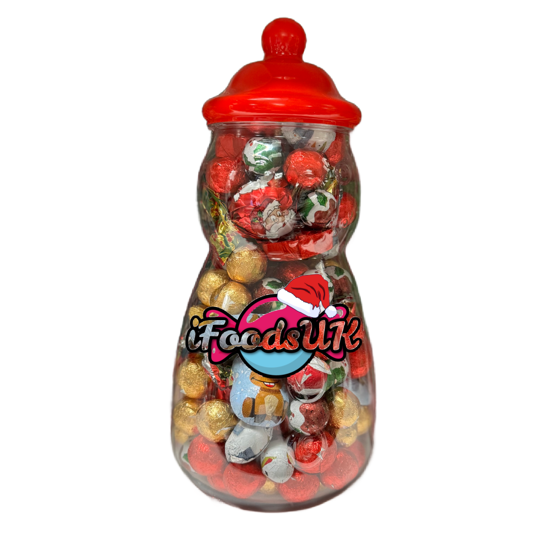 iFoodsUK Christmas Chocolate Snowman Jar
