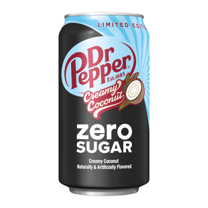 Dr Pepper Creamy Coconut Zero Sugar 355ml