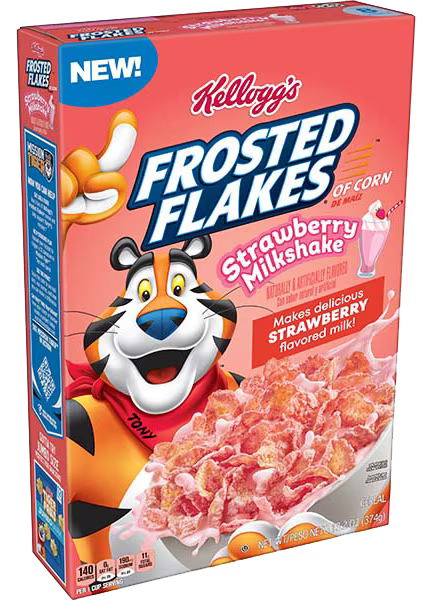 Kellogg’s Frosted Flakes Strawberry Milkshake 329g