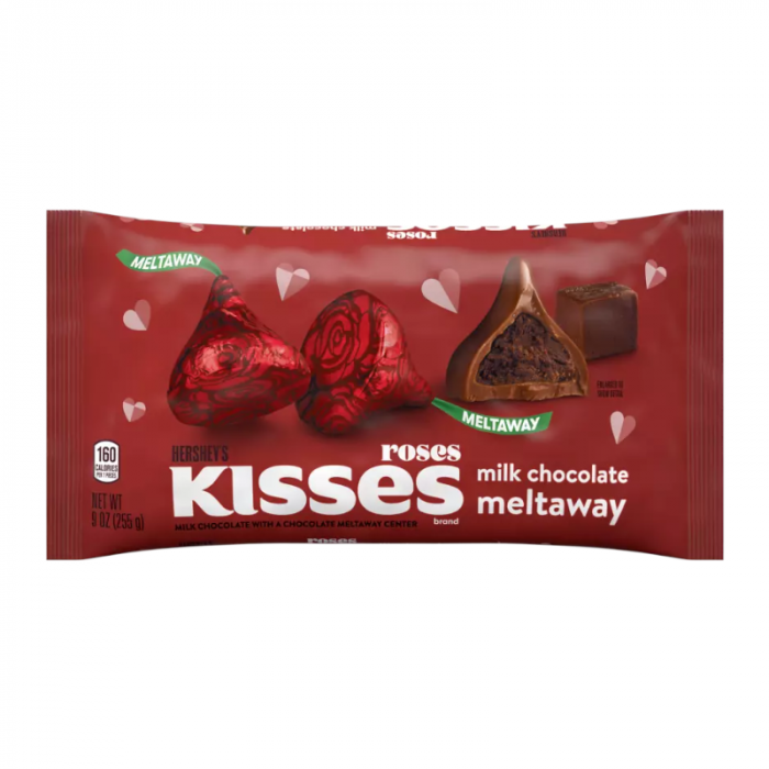 Hershey's Kisses Roses Milk Chocolate Meltaway 255g