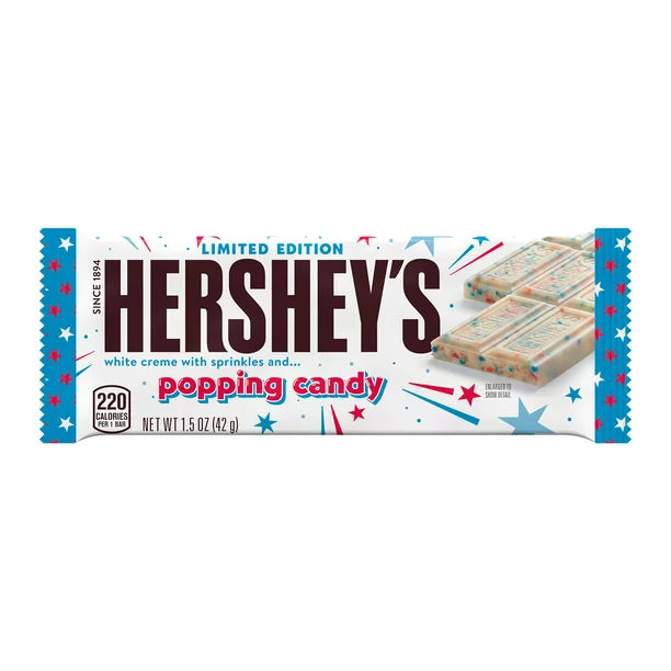 Hershey's White Creme with Sprinkles and Popping Candy 43g