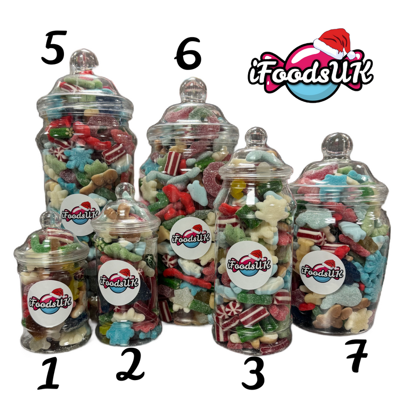 Christmas Pick N' Mix Sweets Jar