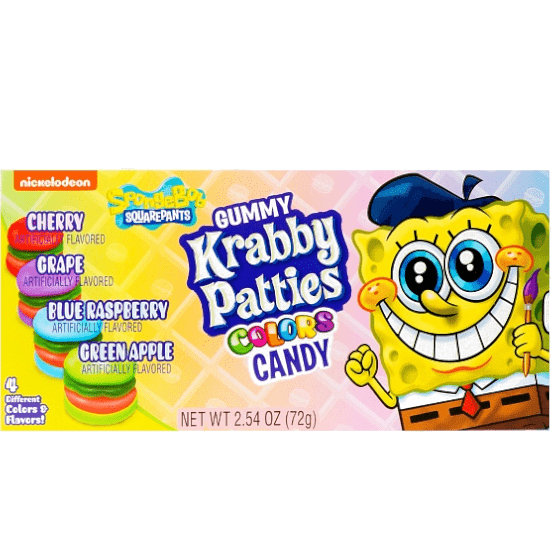 Spongebob Krabby Patties Colours Theatre Box 72g