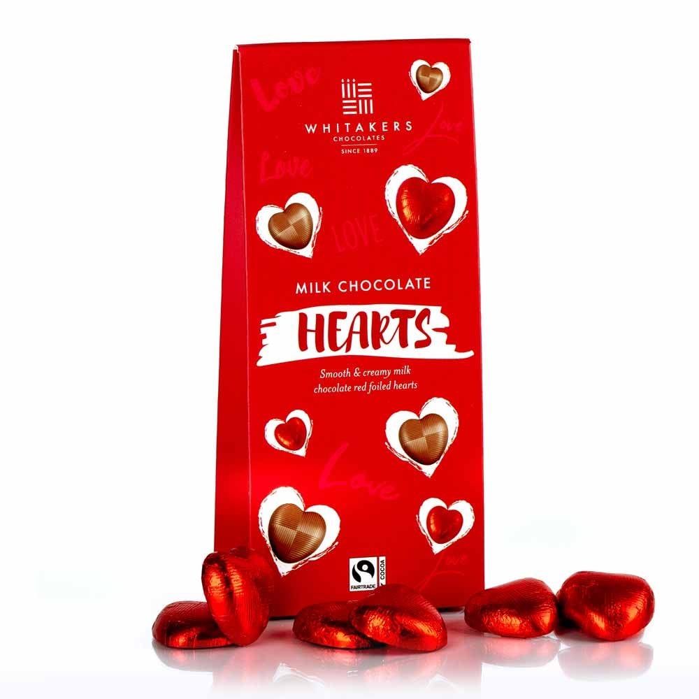 Whittakers Milk Chocolate Hearts 125g