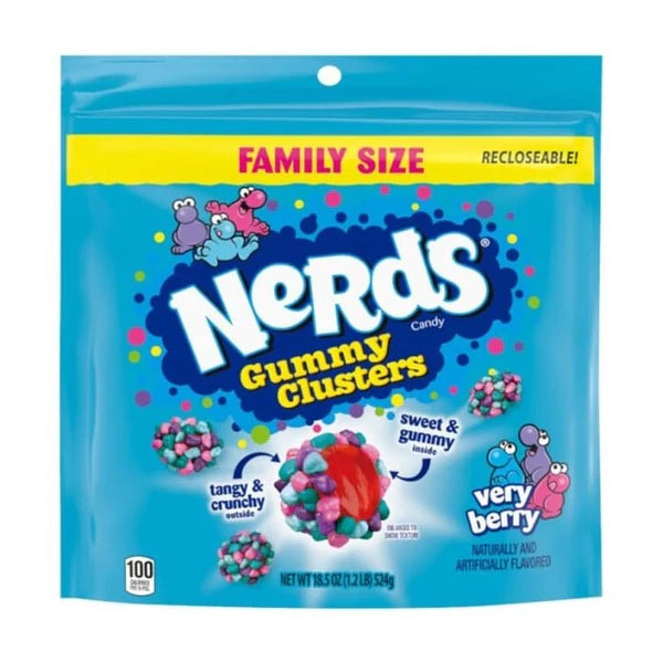 Nerds Gummy Clusters Very Berry Family Size 524g