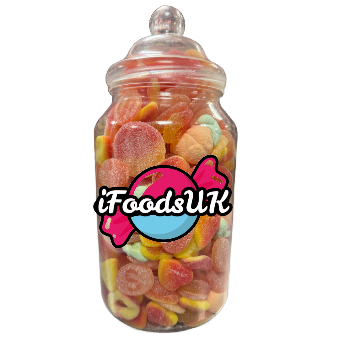 Peach Fizzy & Gummy Sweets Jars
