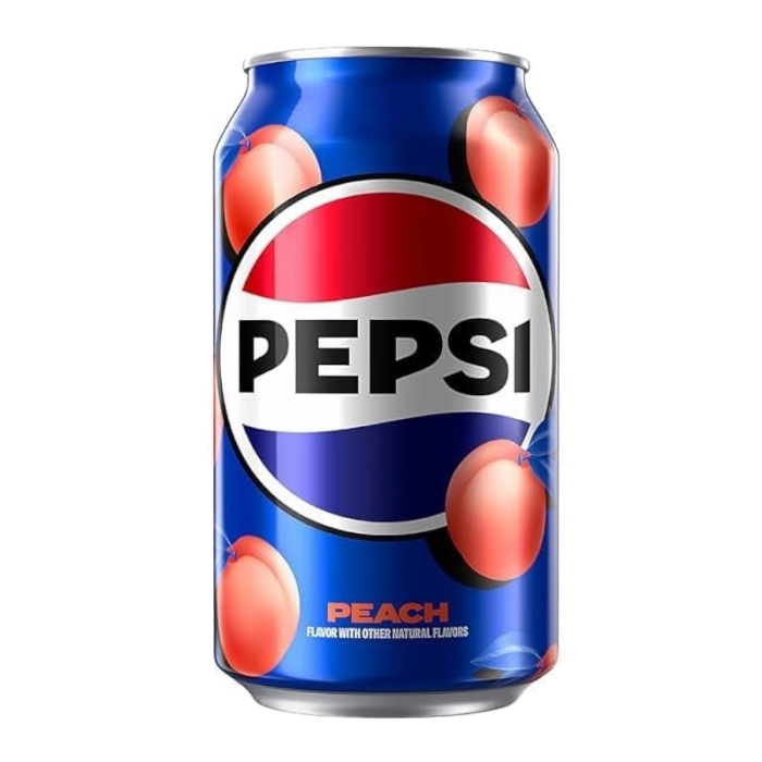 Pepsi Peach Soda 355ml - Best Before 7th October 2024