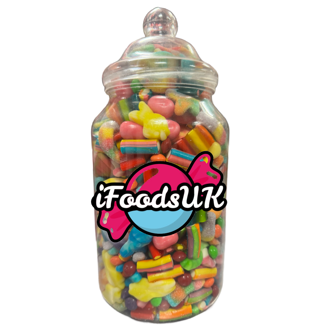 Rainbow Fizzy & Gummy Sweets Jars