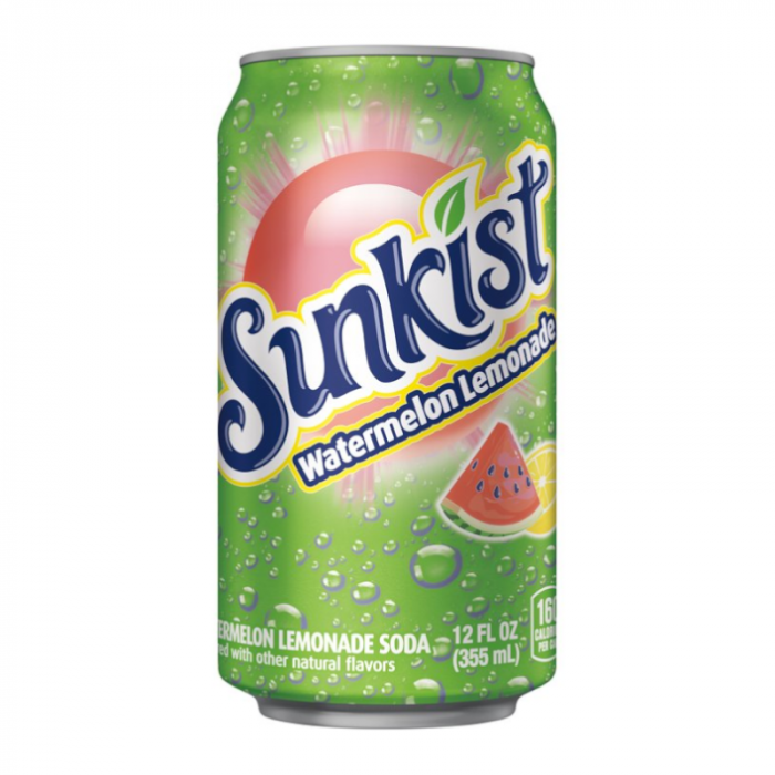 Sunkist Watermelon Lemonade 355ml - Best Before 10th October 2024