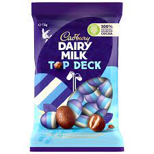 Cadbury Top Deck Milk Chocolate Easter Eggs 114g