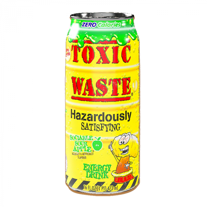 Toxic Waste Sociable Sour Apple Energy Drink 473ml