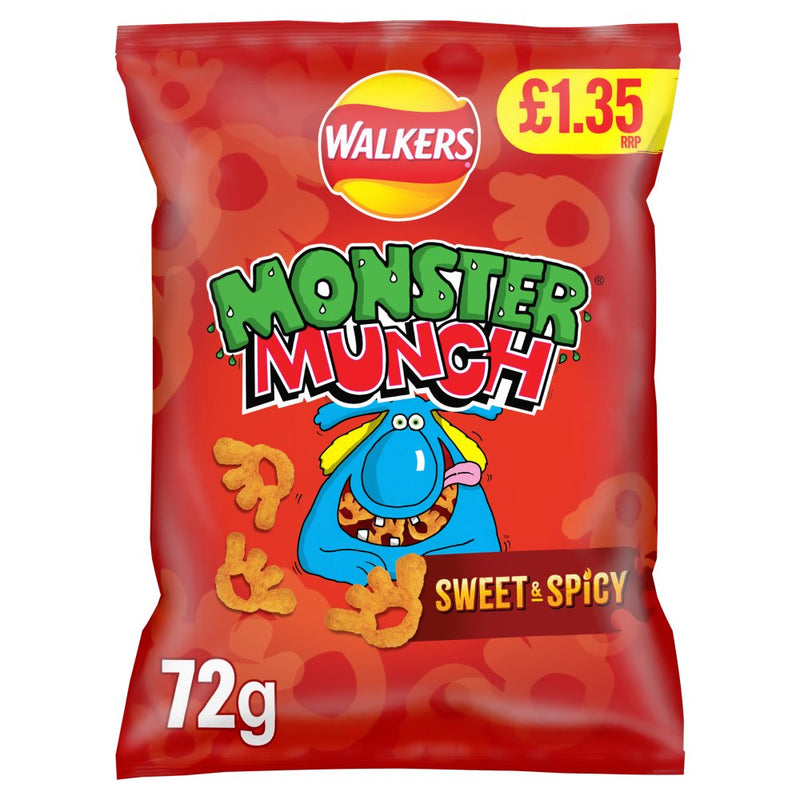 Walkers Monster Munch Sweet And Spicy 72g