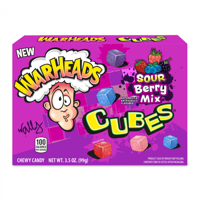 Warheads Berry Mix Cubes Theatre Box 99g