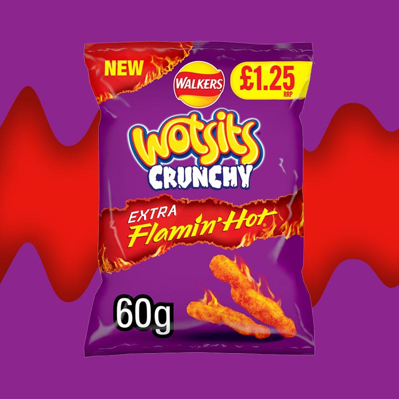 Wotsits Crunchy Xxtra Flamin Hot 60g