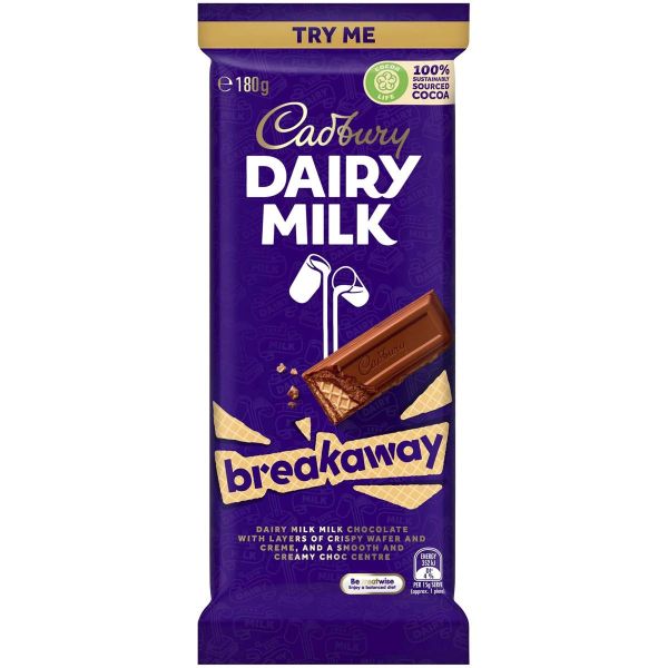 Cadbury Dairy Milk Breakaway 180g