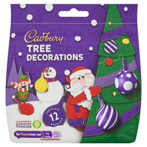 Cadbury 12 Chocolate Bauble Tree Decorations 72g