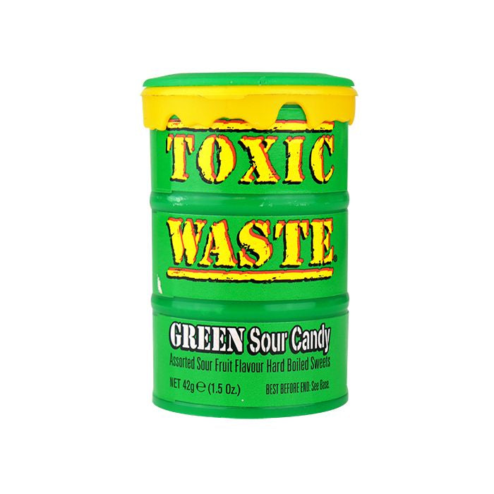 Toxic Waste Sour Candy Green Drum 42g
