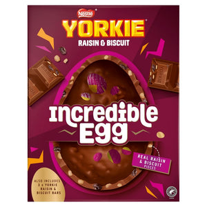 Yorkie Raisin & Biscuit Milk Chocolate Incredible Easter Egg 522g