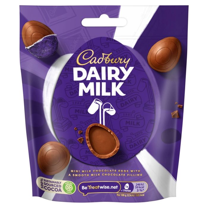 Cadbury Dairy Milk Chocolate Eggs 77g