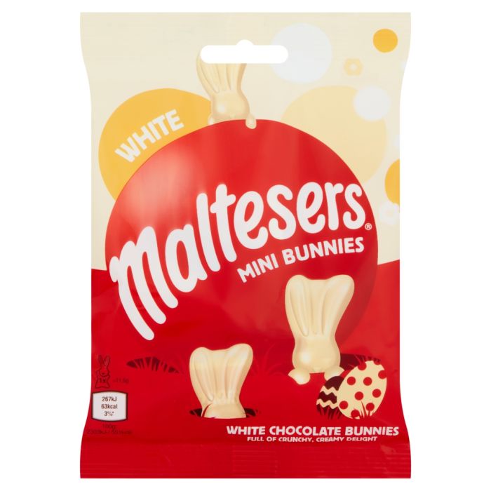 Maltesers White Chocolate Mini Bunnies Bag 58g