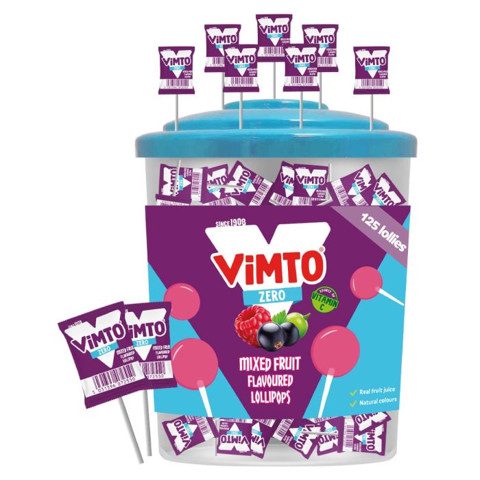 Vimto Zero Mix Fruit Flavoured Lollipop Single
