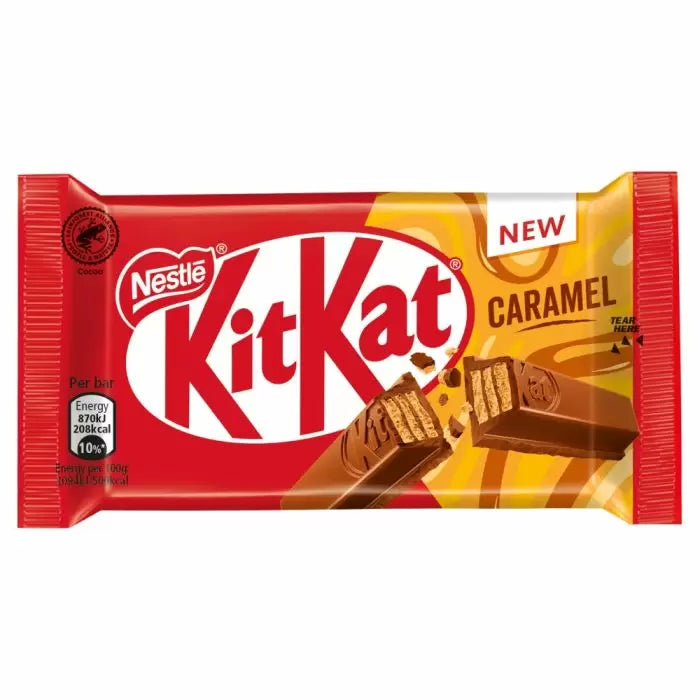 Kit Kat 4 Finger Caramel Milk Chocolate Bar 41g