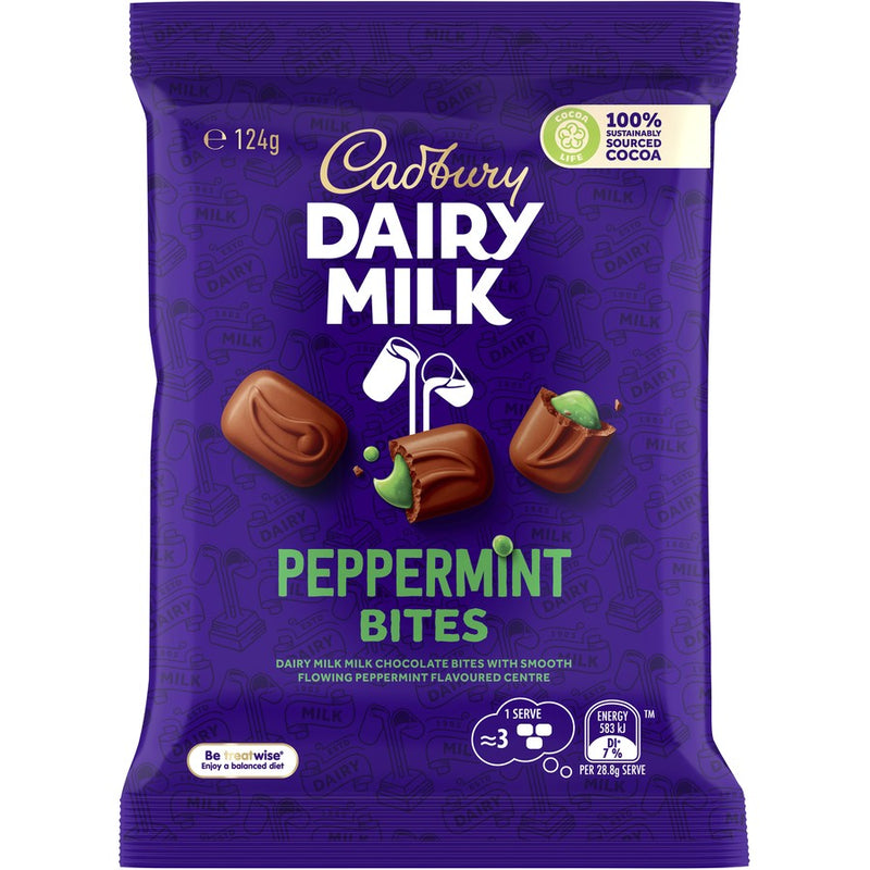 Cadbury Dairy Milk Peppermint Bites 124g