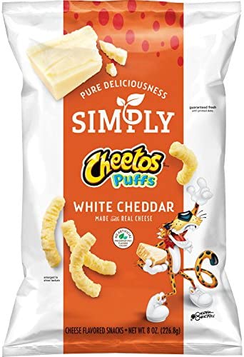 Cheetos Simply White Cheddar Puffs 226g