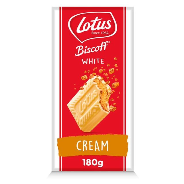Lotus Biscoff White Chocolate With Biscoff Cream 180g