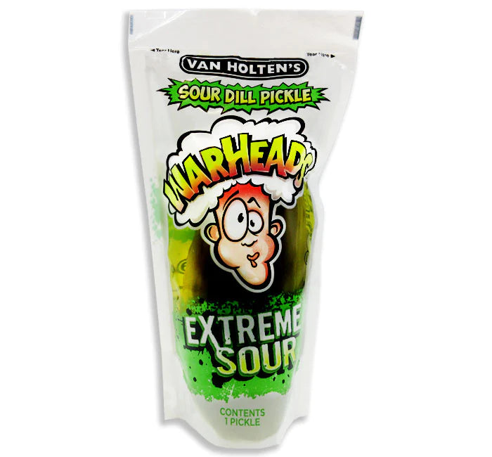 Van Holten's Warheads Extreme Sour Dill Pickle - Best Before 8th February 2025