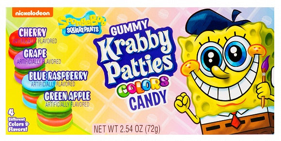 Spongebob Krabby Patties Colours Theatre Box 72g