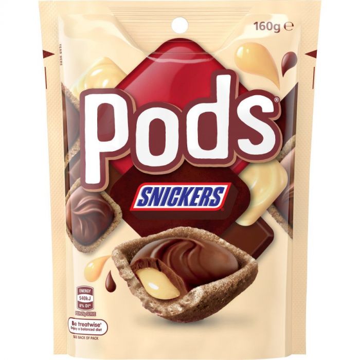 Snickers Pods Pouch 160g