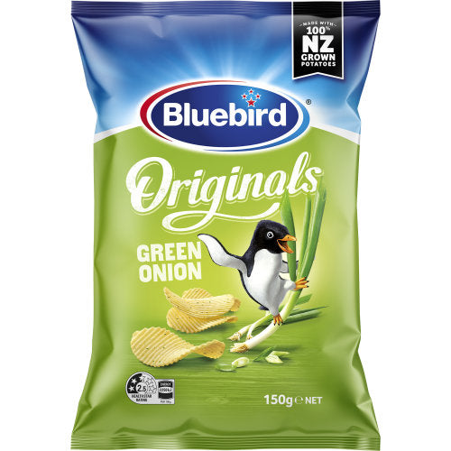 Bluebird Green Onion Chips 150g - Best Before 23rd March 2025